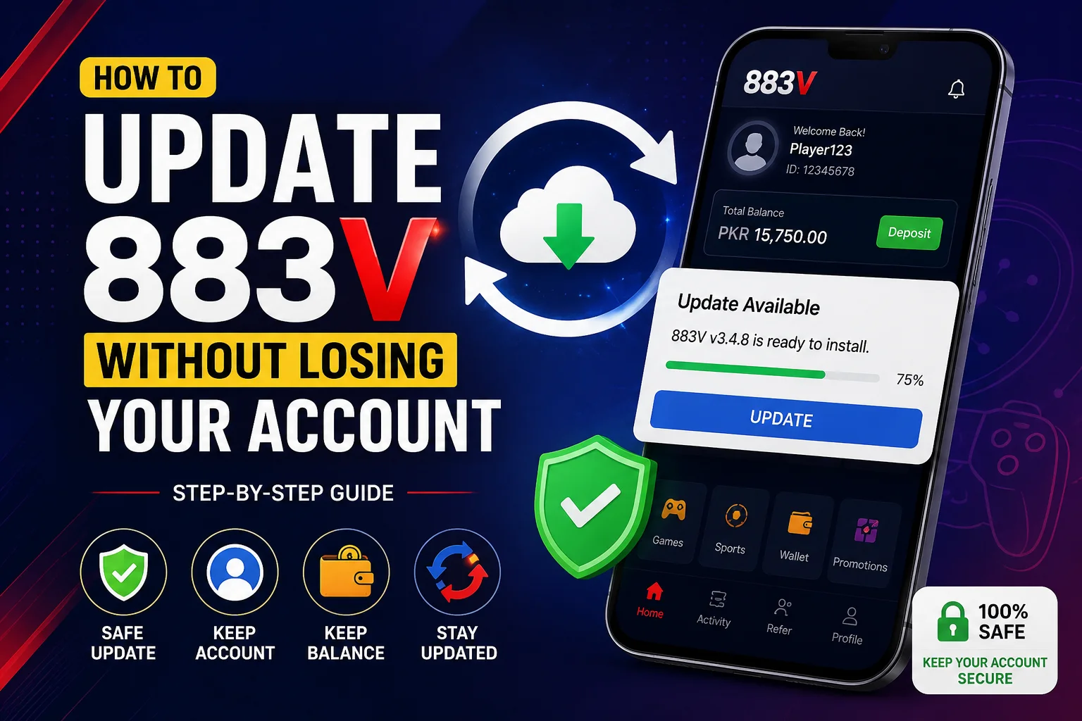 How to Update 883V Without Losing Your Account